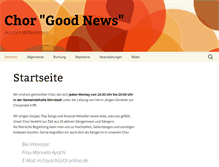 Tablet Screenshot of chorgoodnews.de